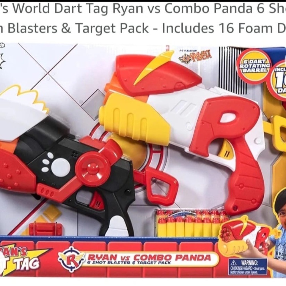 Ryan's World Dart Tag Ryan vs Combo Panda 6